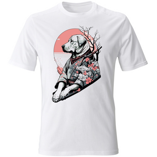 T-SHIRT UNISEX ADULTI E BAMBINI  LABRADOR SAMURAI