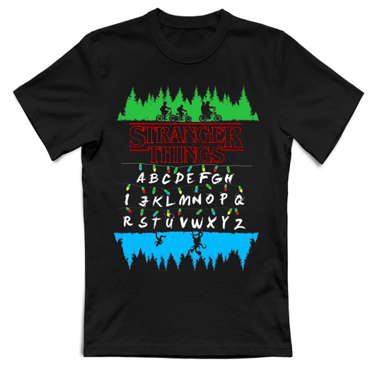 T-Shirt Unisex Adulti e Bambini Stranger Things Upside Down Friends