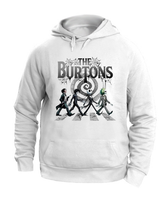 FELPA CON CAPPUCCIO UNISEX ADULTI E BAMBINI THE BURTONS