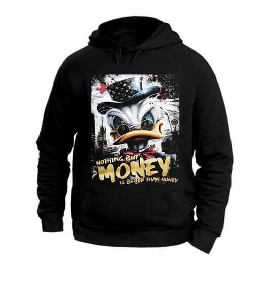 FELPA CON CAPPUCCIO UNISEX ADULTI E BAMBINI SCROOGE MCDUCK